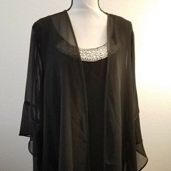 *MINOR STAIN* Le Bos Women's Plus Size Duster Pant